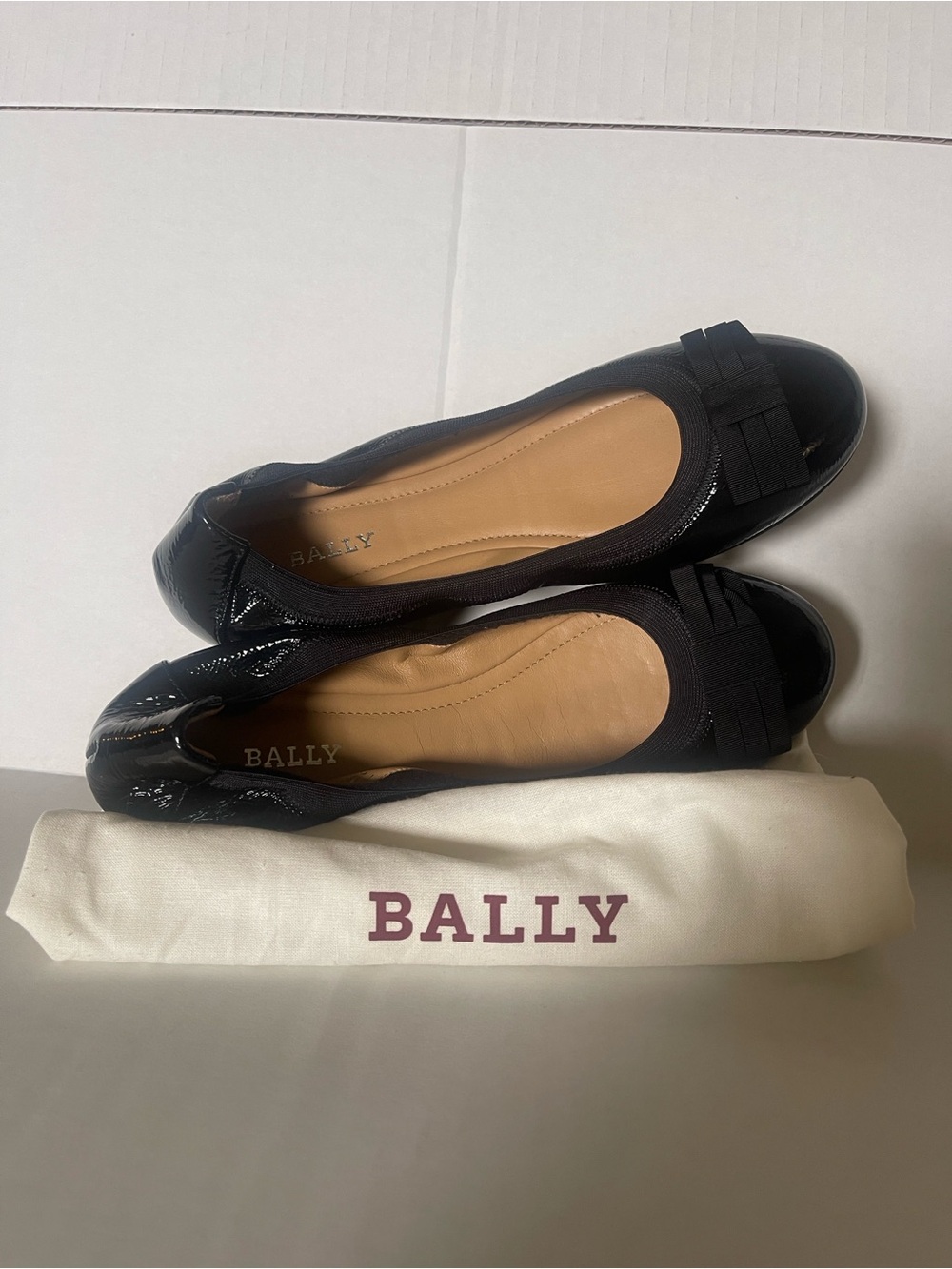 Bally Black Patent Leather Women's Flats